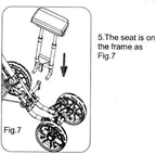 Removable seat for CaddyCruiser One and CaddyLite one Swivel Series Golf Cart
